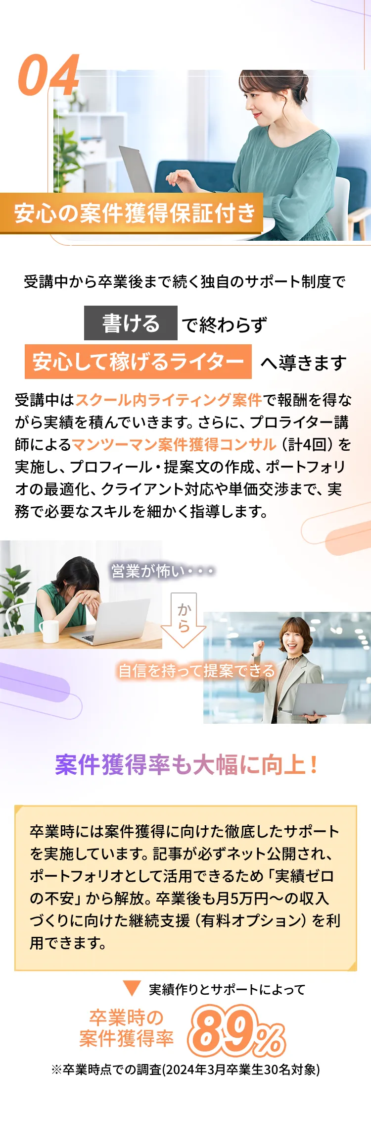 ライジョブが選ばれる4つの理由